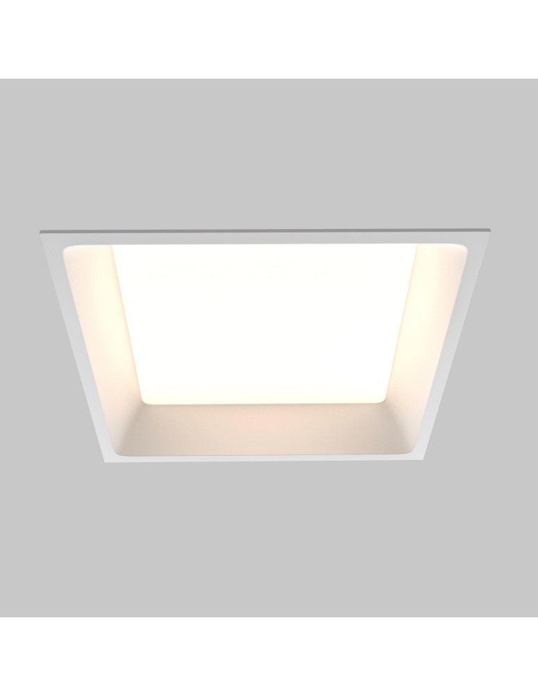 Recessed lamps with hermetic shade - Maytoni LED Flush Mounted Window 24W 1730lm IP44 White DL056-24W3-4-6K-W - product kolory-swiatla.pl 3