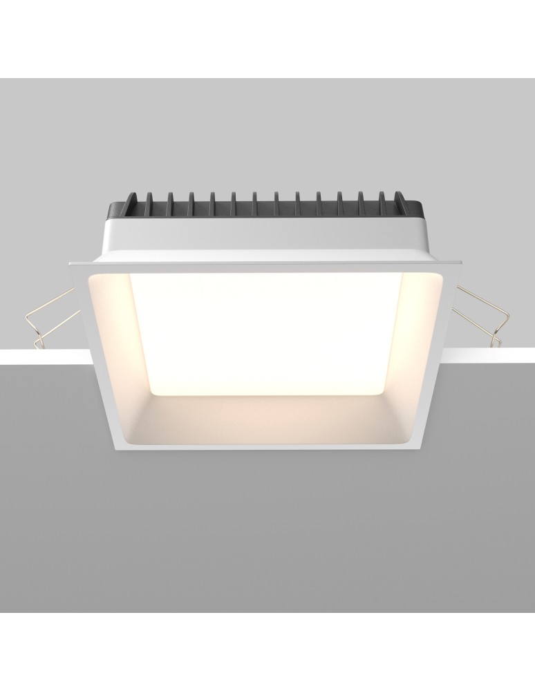 Recessed lamps with hermetic shade - Maytoni LED Flush Mounted Window 24W 1730lm IP44 White DL056-24W3-4-6K-W - product kolory-swiatla.pl 5