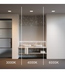 Recessed lamps with hermetic shade - Maytoni LED Flush Mounted Window 24W 1730lm IP44 White DL056-24W3-4-6K-W - product 7