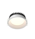Recessed lamps with hermetic shade - Maytoni LED Flush Mounted Window 12W 900lm IP44 White DL055-12W3-4-6K-W - product 1