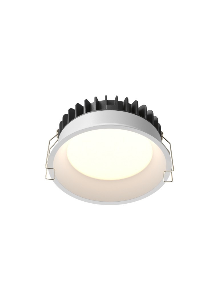Recessed lamps with hermetic shade - Maytoni LED Flush Mounted Window 12W 900lm IP44 White DL055-12W3-4-6K-W - product kolory-swiatla.pl 1