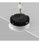 Recessed lamps with hermetic shade - Maytoni LED Flush Mounted Window 12W 900lm IP44 White DL055-12W3-4-6K-W - product 4