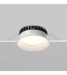 Recessed lamps with hermetic shade - Maytoni LED Flush Mounted Window 12W 900lm IP44 White DL055-12W3-4-6K-W - product 5
