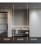 Recessed lamps with hermetic shade - Maytoni LED Flush Mounted Window 12W 900lm IP44 White DL055-12W3-4-6K-W - product 7
