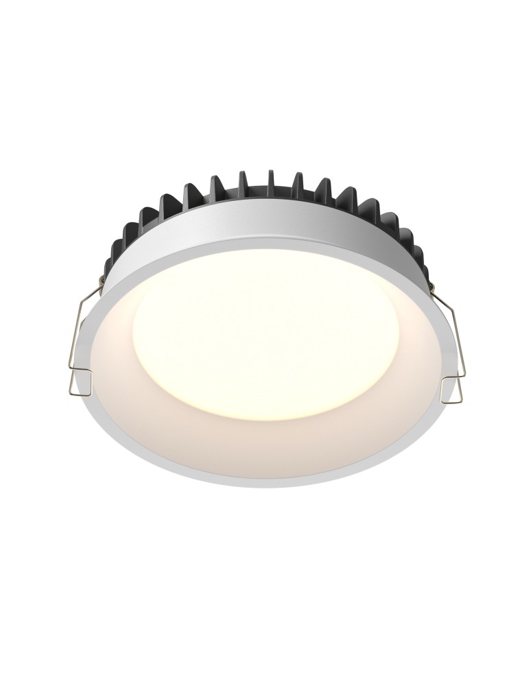 Recessed lamps with hermetic shade - Maytoni LED Flush Mounted Window 18W 1370lm IP44 White DL055-18W3-4-6K-W - product kolory-swiatla.pl 1