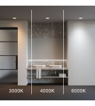 Recessed lamps with hermetic shade - Maytoni LED Flush Mounted Window 18W 1370lm IP44 White DL055-18W3-4-6K-W - product 7