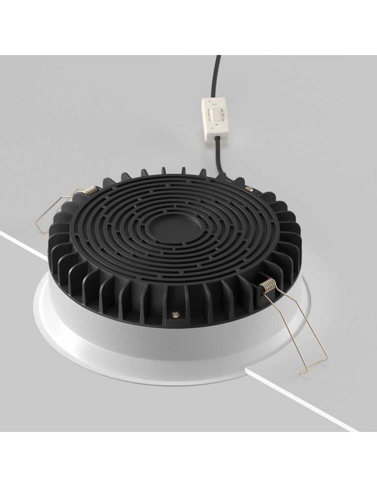 Recessed lamps with hermetic shade - Maytoni Window Flush LED 24W 1840lm IP44 White DL055-24W3-4-6K-W. - product kolory-swiatla.pl 4