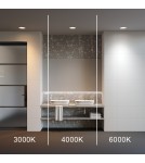 Recessed lamps with hermetic shade - Maytoni Window Flush LED 24W 1840lm IP44 White DL055-24W3-4-6K-W. - product 7