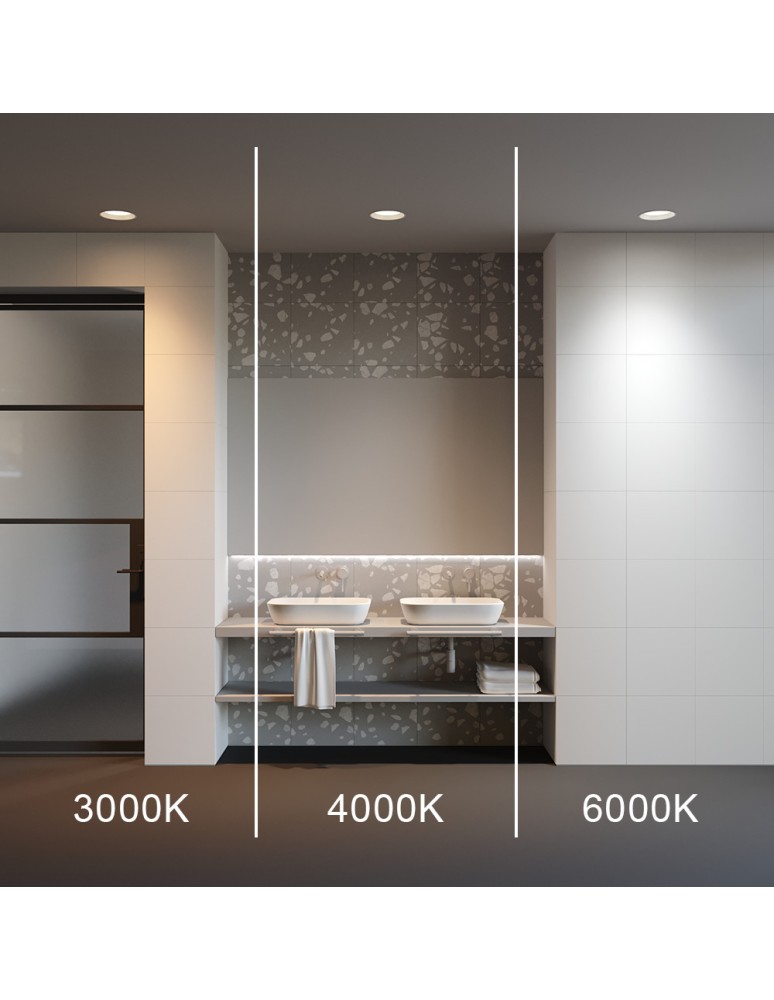 Recessed lamps with hermetic shade - Maytoni Window Flush LED 24W 1840lm IP44 White DL055-24W3-4-6K-W. - product kolory-swiatla.pl 7