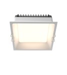 Recessed lamps with hermetic shade - Maytoni LED Flush Mounted Window 18W 1420lm IP44 White DL056-18W3-4-6K-W - product 1