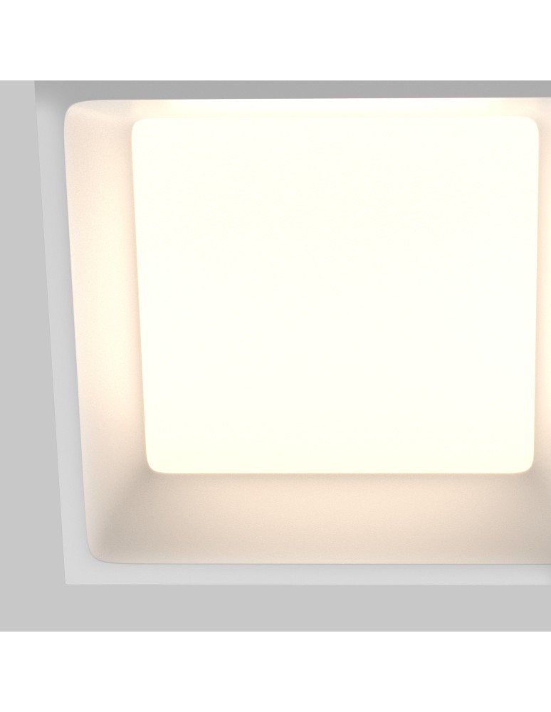 Recessed lamps with hermetic shade - Maytoni LED Flush Mounted Window 18W 1420lm IP44 White DL056-18W3-4-6K-W - product kolory-swiatla.pl 2
