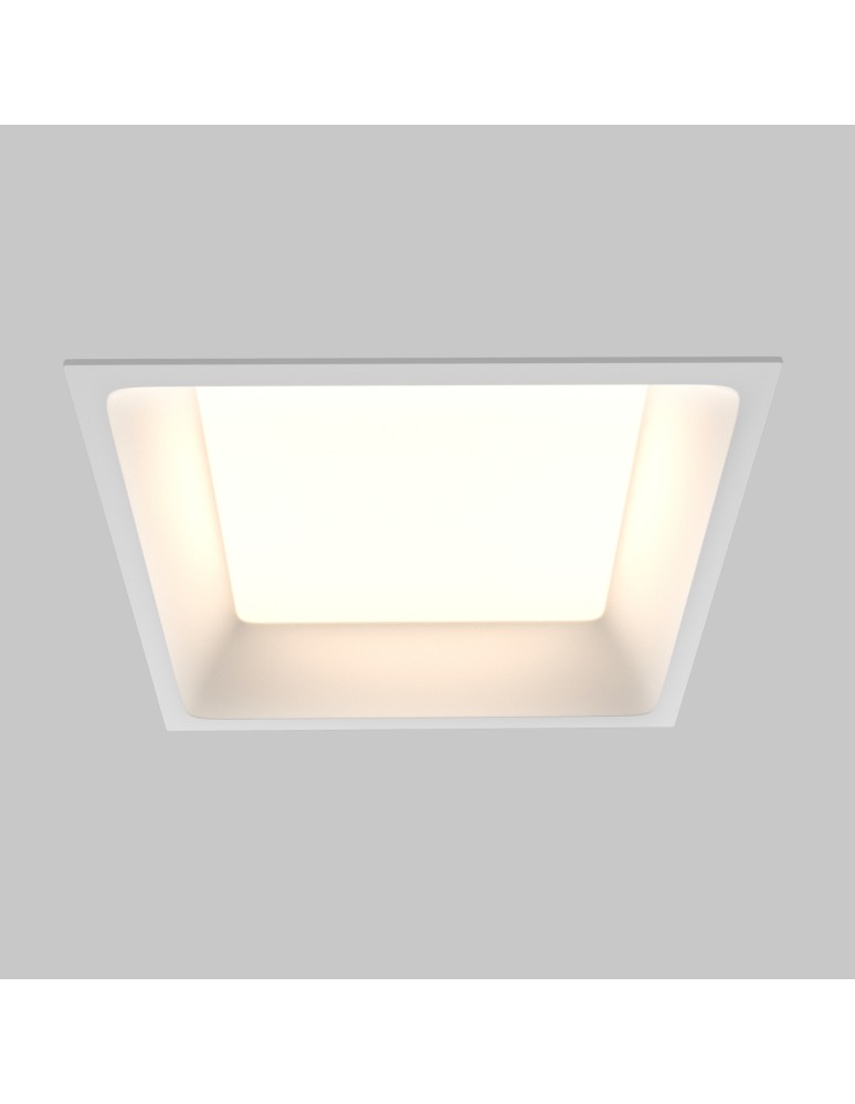 Recessed lamps with hermetic shade - Maytoni LED Flush Mounted Window 18W 1420lm IP44 White DL056-18W3-4-6K-W - product kolory-swiatla.pl 3