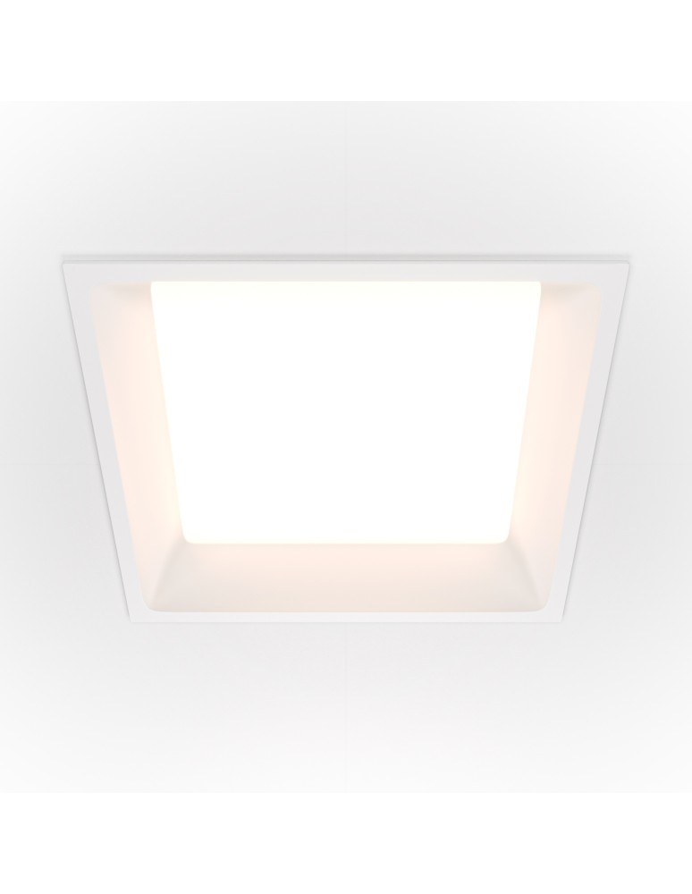 Recessed lamps with glass/shade - Maytoni Flush Mount LED Window 24W 1800lm 3000K White DL054-24W3K-W. - product kolory-swiatla.pl 2