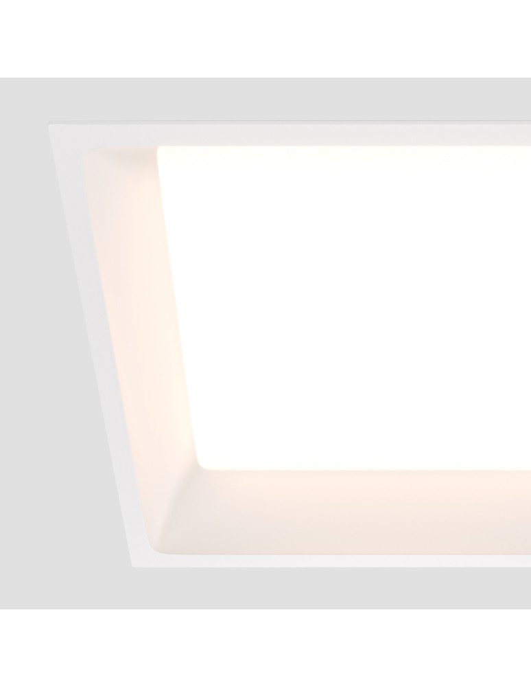 Recessed lamps with glass/shade - Maytoni Flush Mount LED Window 24W 1800lm 3000K White DL054-24W3K-W. - product kolory-swiatla.pl 3