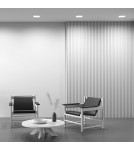 Recessed lamps with glass/shade - Maytoni Flush Mount LED Window 24W 1800lm 3000K White DL054-24W3K-W. - product 6