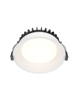 Maytoni Okno Podtynkowa LED 12W 900lm 3000K IP44 Biały DL055-12W3K-W