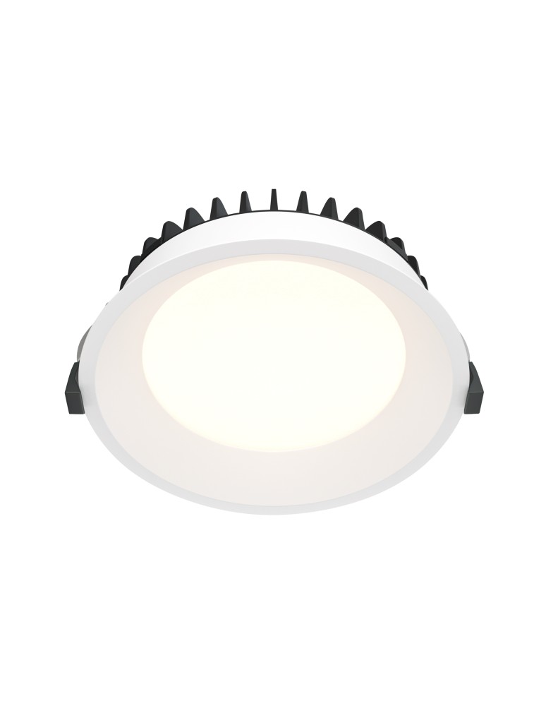 Recessed lamps with hermetic shade - Maytoni LED Flush Mounted Window 18W 1400lm 3000K IP44 White DL055-18W3K-W. - product kolory-swiatla.pl 1