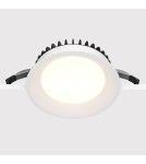 Recessed lamps with hermetic shade - Maytoni LED Flush Mounted Window 18W 1400lm 3000K IP44 White DL055-18W3K-W. - product 3