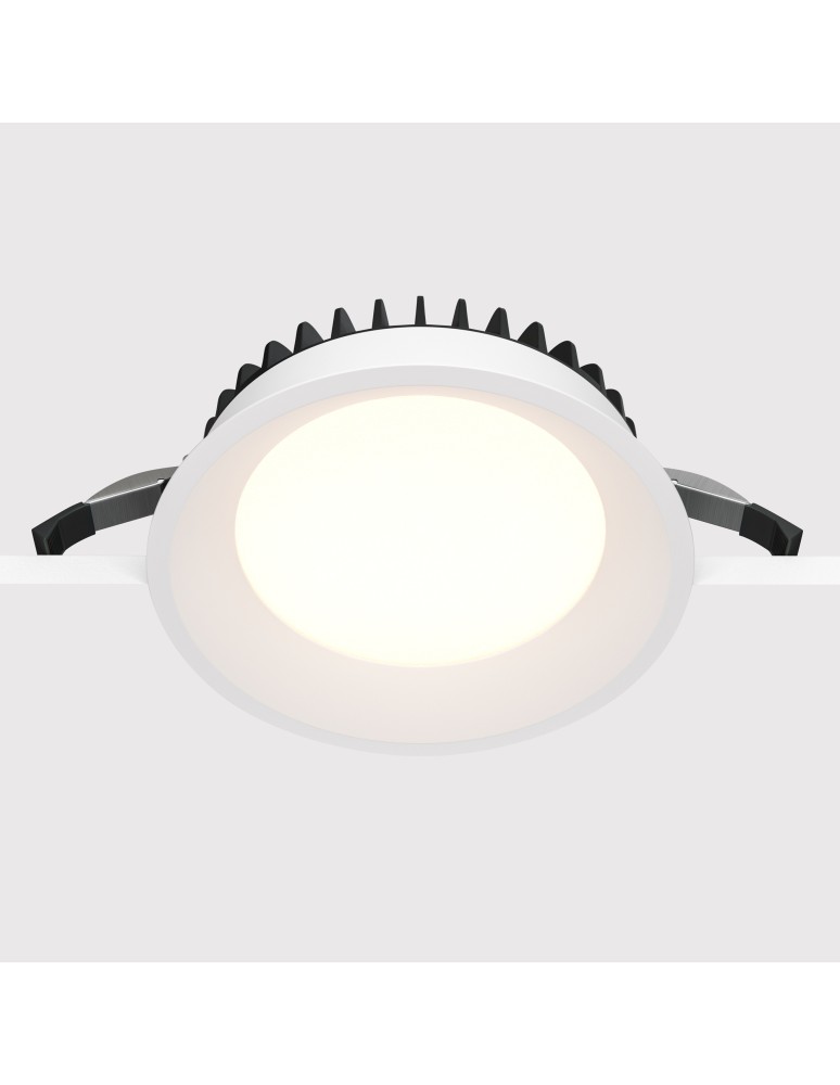 Recessed lamps with hermetic shade - Maytoni LED Flush Mounted Window 18W 1400lm 3000K IP44 White DL055-18W3K-W. - product kolory-swiatla.pl 3