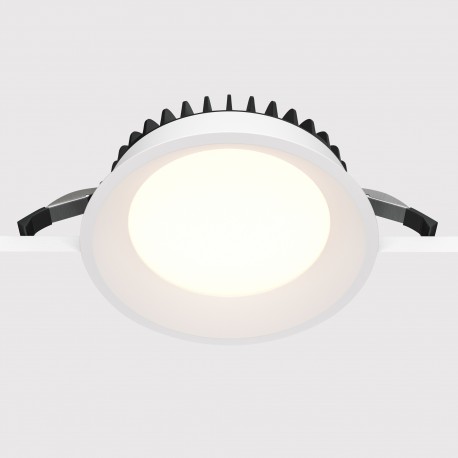 Maytoni Okno Podtynkowa LED 18W 1400lm 3000K IP44 Biały DL055-18W3K-W