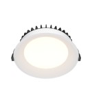 Recessed lamps with hermetic shade - Maytoni Flush Mount LED Window 24W 1800lm 3000K IP44 White DL055-24W3K-W. - product 1