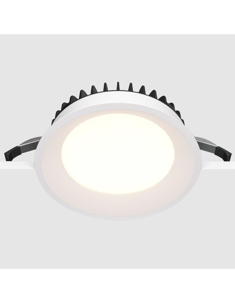 Recessed lamps with hermetic shade - Maytoni Flush Mount LED Window 24W 1800lm 3000K IP44 White DL055-24W3K-W. - product kolory-swiatla.pl 3
