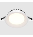 Recessed lamps with hermetic shade - Maytoni Flush Mount LED Window 24W 1800lm 4000K IP44 White DL055-24W4K-W. - product 4