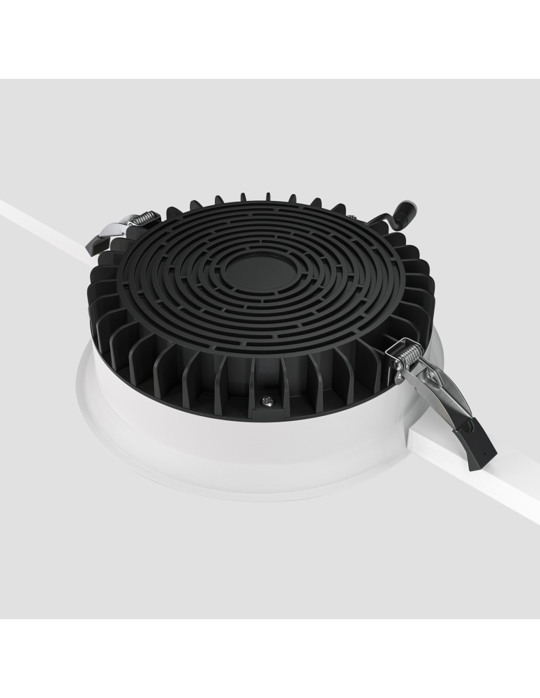 Recessed lamps with hermetic shade - Maytoni Flush Mount LED Window 24W 1800lm 4000K IP44 White DL055-24W4K-W. - product kolory-swiatla.pl 5
