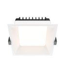Recessed lamps with hermetic shade - Maytoni Window Flush Mount LED 12W 900lm 3000K IP44 White DL056-12W3K-W. - product 1