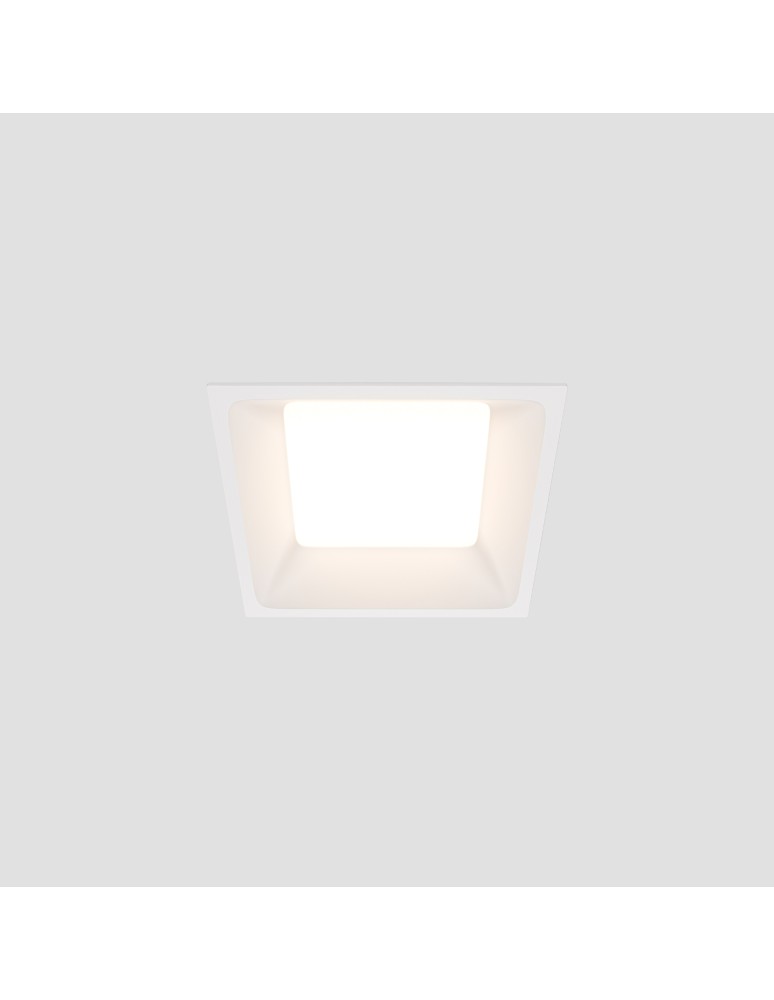Recessed lamps with hermetic shade - Maytoni Window Flush Mount LED 12W 900lm 3000K IP44 White DL056-12W3K-W. - product kolory-swiatla.pl 4