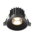 LED flush-mounted lamps - Maytoni Round Flush Mount LED 12W 910lm 3000K Black DL058-12W3K-B - product 1