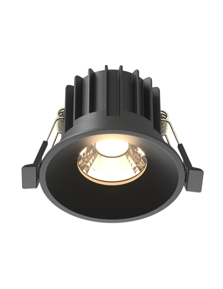 LED flush-mounted lamps - Maytoni Round Flush Mount LED 12W 910lm 3000K Black DL058-12W3K-B - product kolory-swiatla.pl 1
