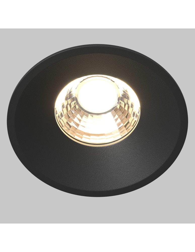 LED flush-mounted lamps - Maytoni Round Flush Mount LED 12W 910lm 3000K Black DL058-12W3K-B - product kolory-swiatla.pl 2