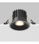 LED flush-mounted lamps - Maytoni Round Flush Mount LED 12W 910lm 3000K Black DL058-12W3K-B - product 5