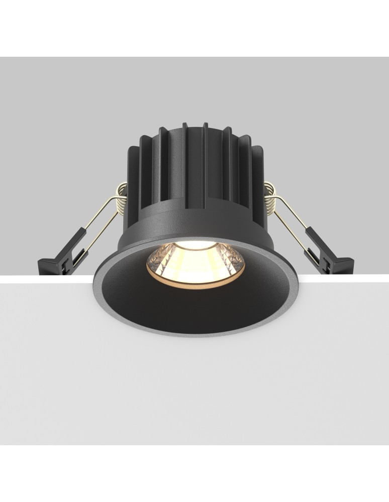 LED flush-mounted lamps - Maytoni Round Flush Mount LED 12W 910lm 3000K Black DL058-12W3K-B - product kolory-swiatla.pl 5