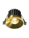 Maytoni Round Flush Mount LED 12W 930lm 3000K Brass DL058-12W3K-BS