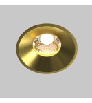 LED flush-mounted lamps - Maytoni Round Flush Mount LED 12W 930lm 3000K Brass DL058-12W3K-BS - product 3