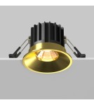 LED flush-mounted lamps - Maytoni Round Flush Mount LED 12W 930lm 3000K Brass DL058-12W3K-BS - product 5