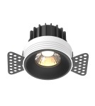 Frameless flush-mounted lamps - trimless - Maytoni Round Flush Mount Frameless LED Putty 12W 880lm 3000K Black DL058-12W3K-TRS-B - product 1