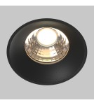 Frameless flush-mounted lamps - trimless - Maytoni Round Flush Mount Frameless LED Putty 12W 880lm 3000K Black DL058-12W3K-TRS-B - product 2