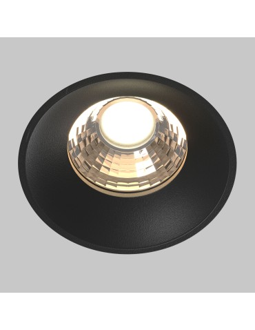 Maytoni Round Flush Mount Frameless LED Putty 12W 880lm 3000K Black DL058-12W3K-TRS-B - product 2