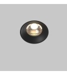 Frameless flush-mounted lamps - trimless - Maytoni Round Flush Mount Frameless LED Putty 12W 880lm 3000K Black DL058-12W3K-TRS-B - product 3