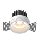 Frameless flush-mounted lamps - trimless - Maytoni Round Flush Mount Frameless LED Putty 12W 920lm 3000K White DL058-12W3K-TRS-W - product 1