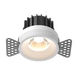 Maytoni Round Podtynkowa Bezramkowa do Szpachlowania LED 12W 920lm 3000K Biały DL058-12W3K-TRS-W