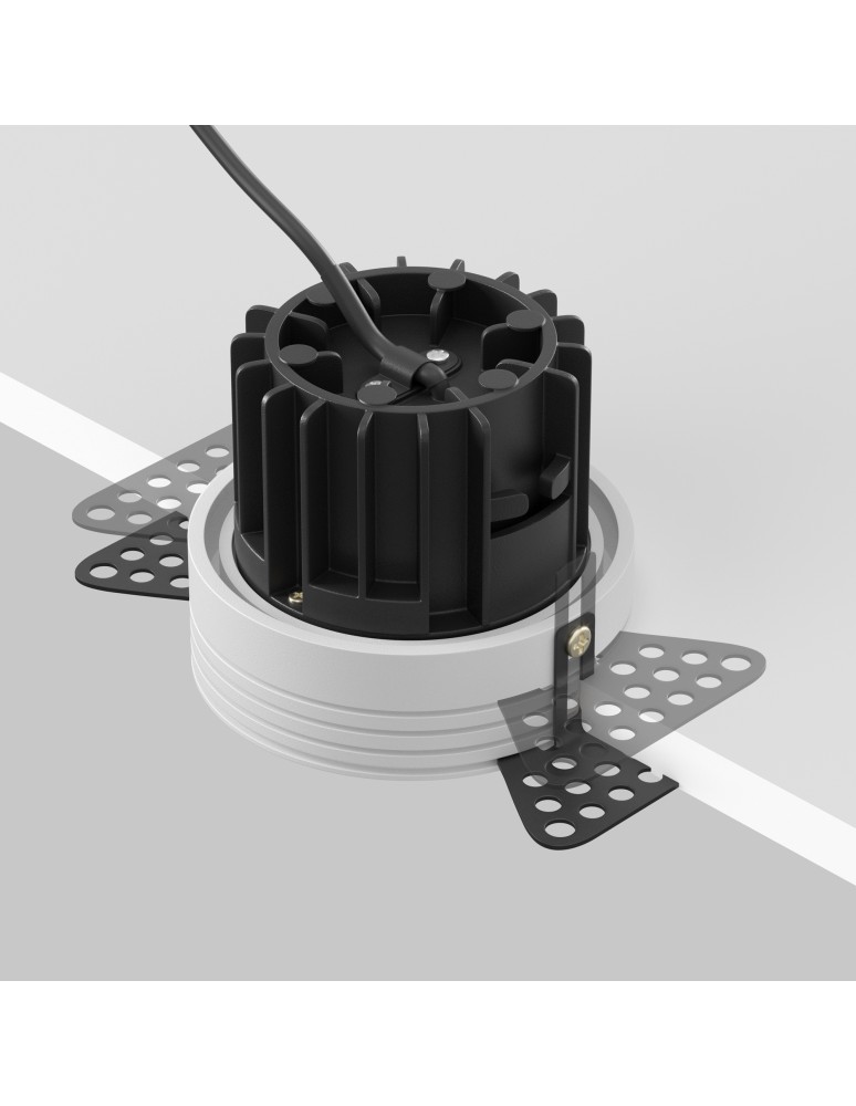 Frameless flush-mounted lamps - trimless - Maytoni Round Flush Mount Frameless LED Putty 12W 920lm 3000K White DL058-12W3K-TRS-W - product kolory-swiatla.pl 4