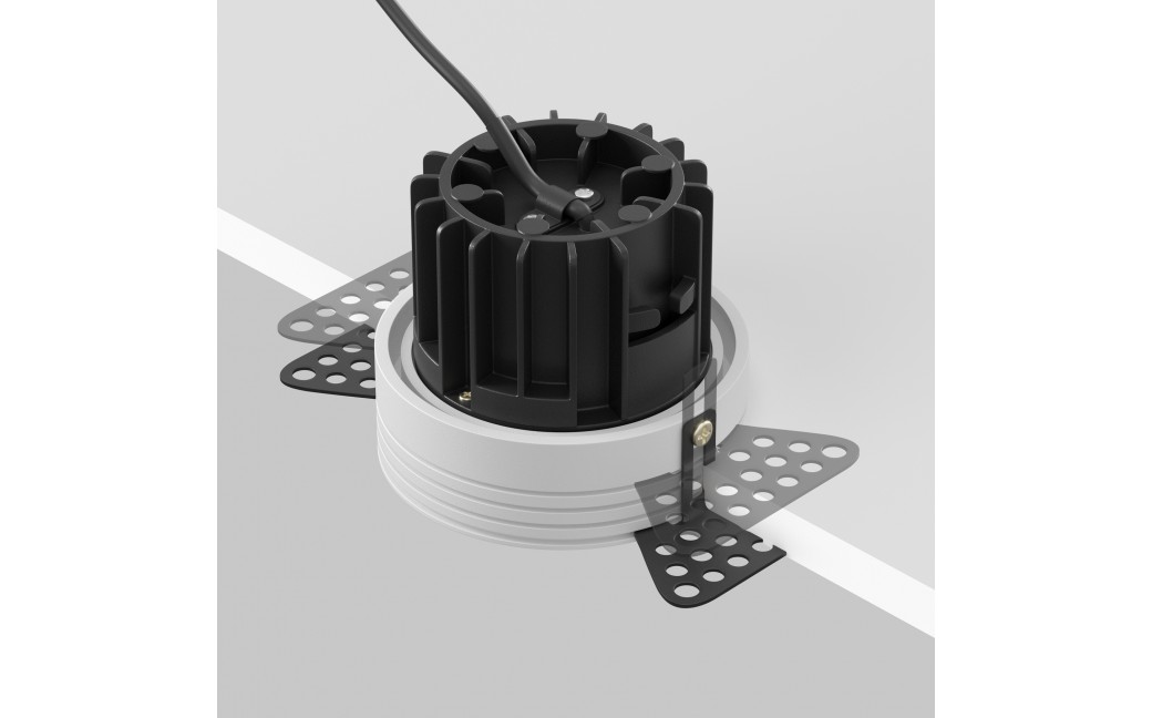 Maytoni Round Podtynkowa Bezramkowa do Szpachlowania LED 12W 920lm 3000K Biały DL058-12W3K-TRS-W