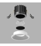 LED flush-mounted lamps - Maytoni Round Flush Mount LED 12W 920lm 3000K White DL058-12W3K-W. - product 5