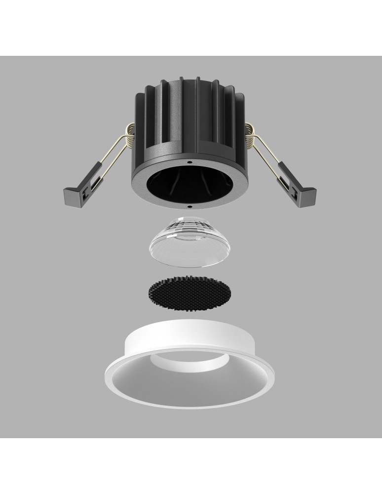 LED flush-mounted lamps - Maytoni Round Flush Mount LED 12W 920lm 3000K White DL058-12W3K-W. - product kolory-swiatla.pl 5