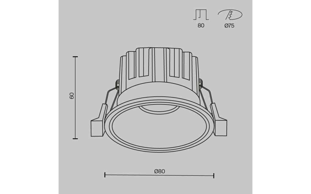 Maytoni Round Podtynkowa LED 12W 920lm 3000K Biały DL058-12W3K-W