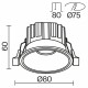 Maytoni Round Podtynkowa LED 12W 920lm 3000K Biały DL058-12W3K-W